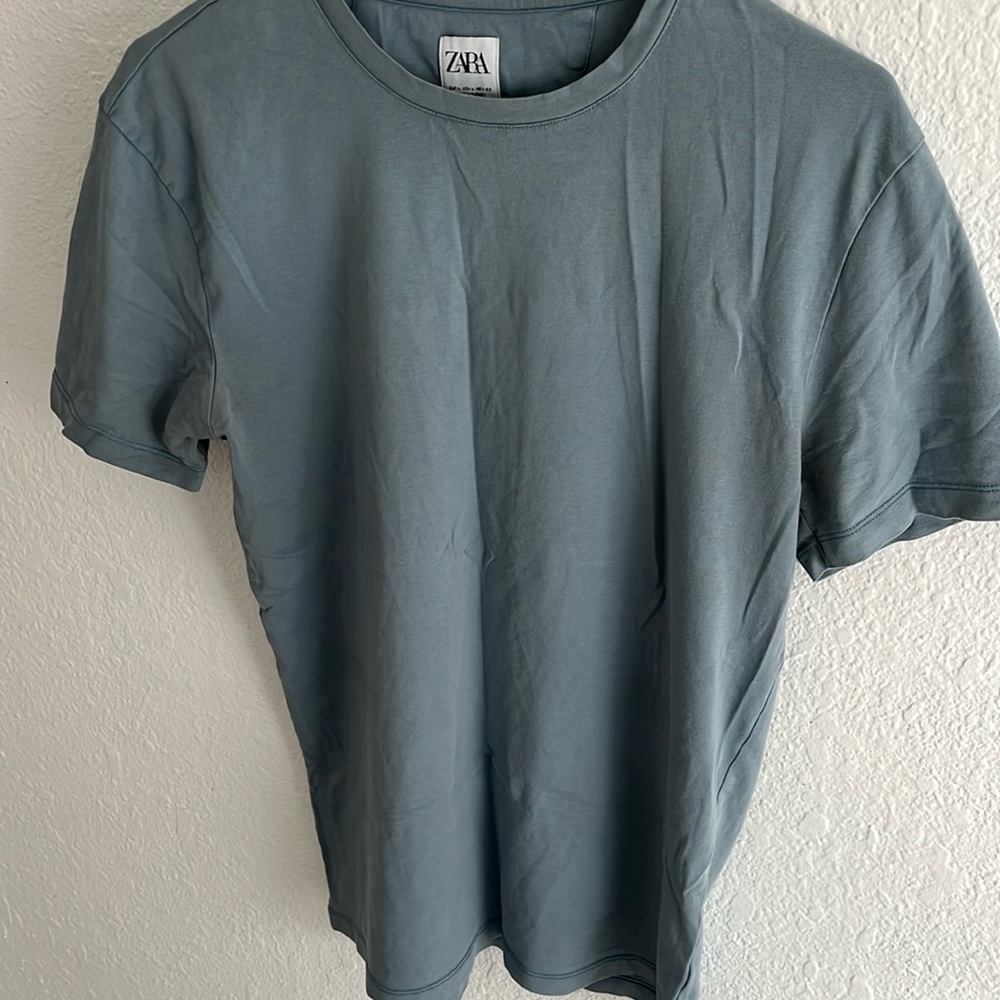 Zara blue short sleeved top